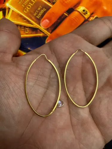 Brinco argola 18k