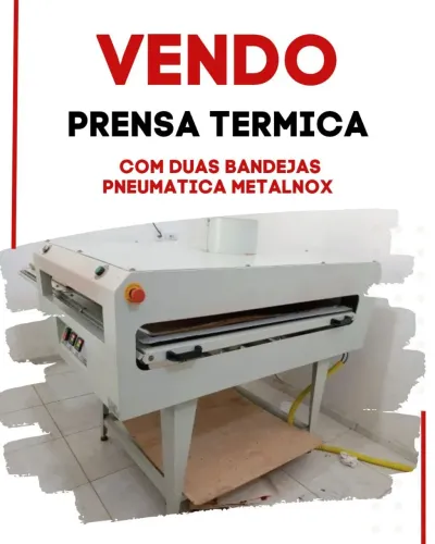 Prensa Termica SUBLIMAÇÃO com bandejas METALNOX