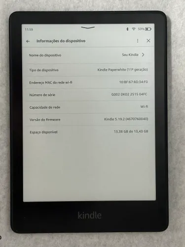 KKindle Paperwhite (11ª geração)