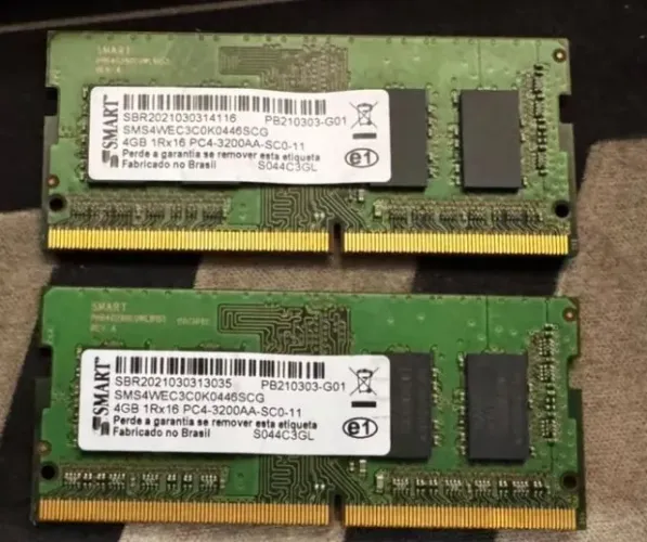 Memória DDR4 Notebook 4GB 3200MHz Smart Original