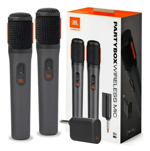 Kit Microfones JBL sem fio Wireless com Receptor