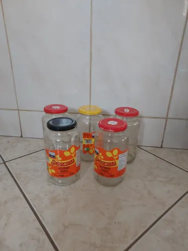 Vidros grandes 800ml, cada