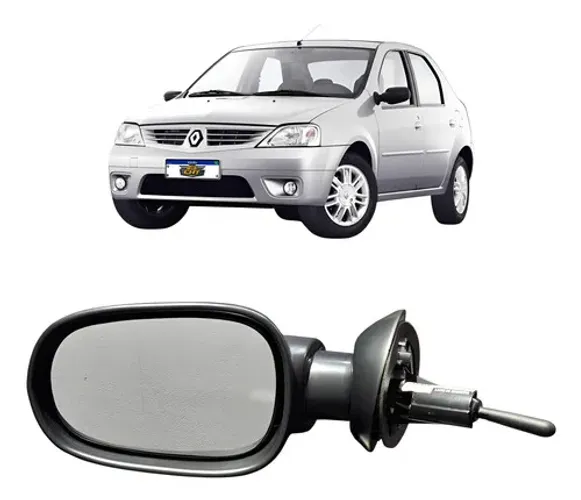Retrovisor Com Controle Esquerdo Logan 2006 2007 2008