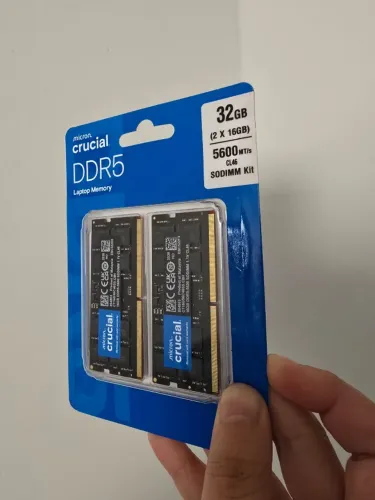 Memoria Ram Notebook 32gb 2x16gb Crucial Ddr5 5600mhz Sodimm
