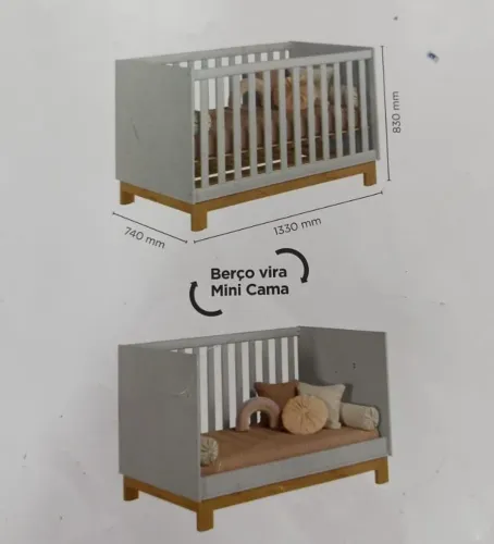 Vendo Berço 2/1 em excelente estado de conservação. Semi-novo uso de apenas 5 meses