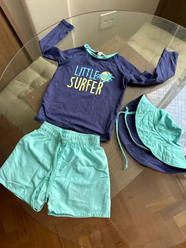 Conjunto praia bebê 1 ano