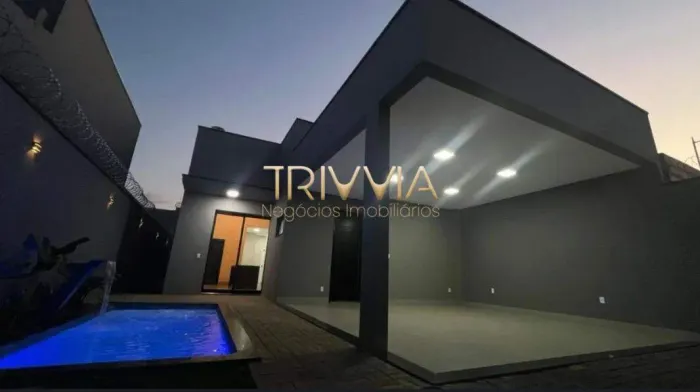 Casa moderna com piscina e área gourmet