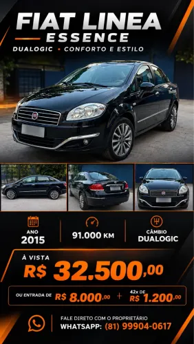 Fiat Linea Essence 1.8 Flex 16V 4P 2015