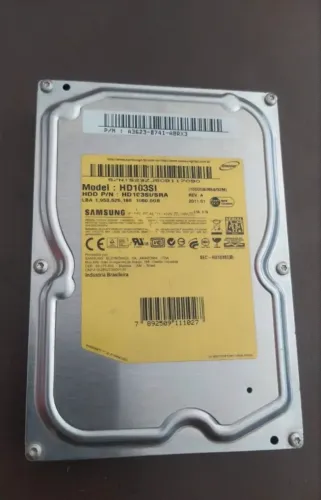 Hd samsung 1 tb saudavel e perfeito para desktop