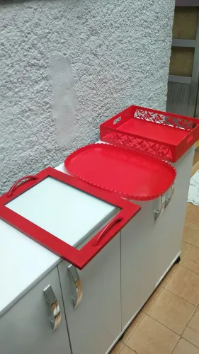 Conjunto bandejas cantinho do café!!!