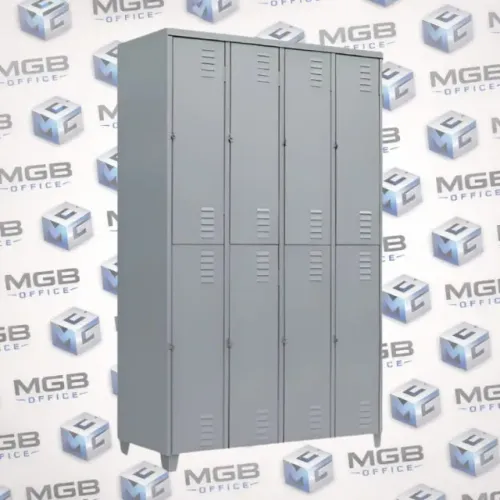 Roupeiro de Aço com 8 Portas Grandes - 1,96x0,33x0,36cm Entregamos DF e entorno