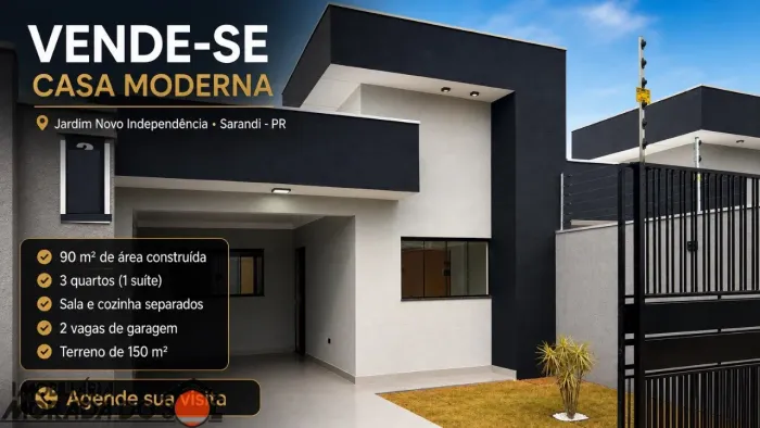 CASA NOVA A VENDA - JD.NOVA INDEPENDÊNCIA