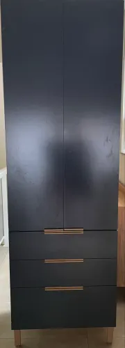 Paneleiro para Cozinha Bartira Topázio Up Damasco/grafite