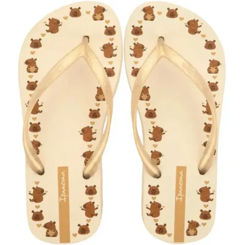 Chinelo Infantil Meninas Ipanema Day Capivara Macio Bege 27383BZ618