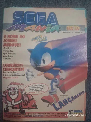 Jornal sega mania n°19 ano lll dez/jan 1997 item extremamente raro