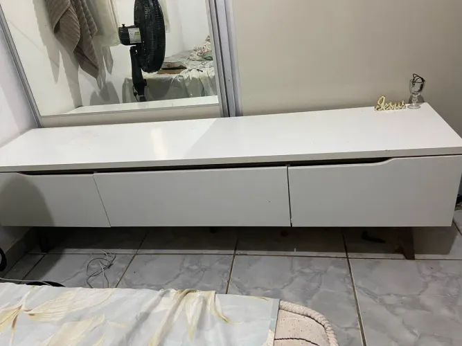 Rack para TV até 75 Polegadas Madesa Reims 2 Portas 1 Gaveta