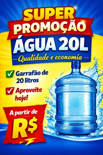 20 litros de água
