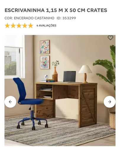 Escrivaninha Crates Tok&Stok