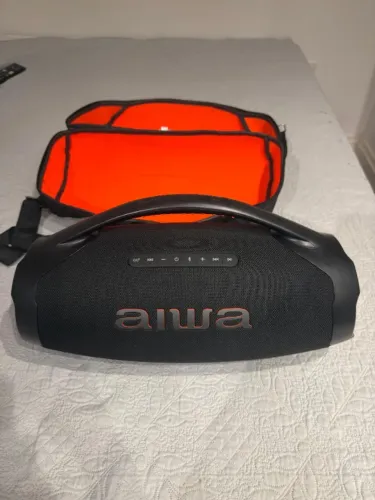 CAIXA BOOMBOX AIWA COM CASE