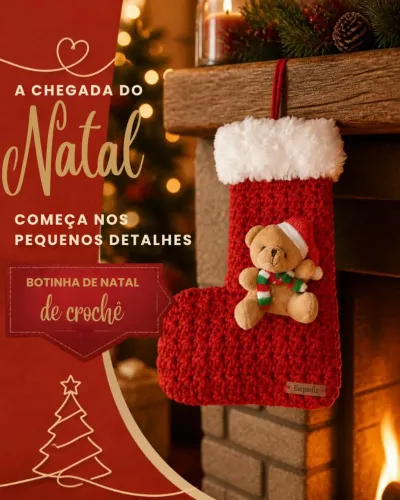 Peças em crochê para o Natal