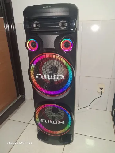 TORRE DE SOM AIWA SEMI NOVA. PASSO CARTÃO!