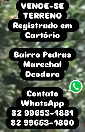 Vendo terreno em Marechal Deodoro
