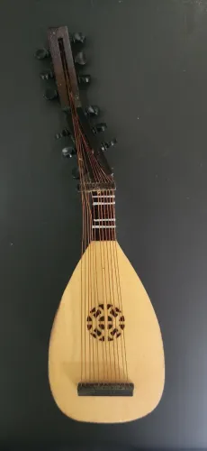 Miniatura Instrumento Musical - Tiorba