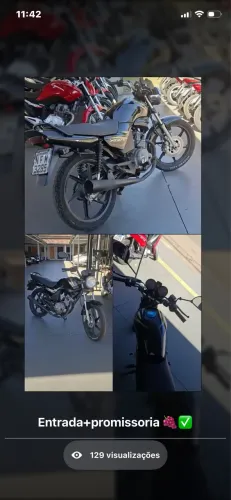 Vendo Ybr 125 avista ou na promissória tenho mais moto para vender na parcelado