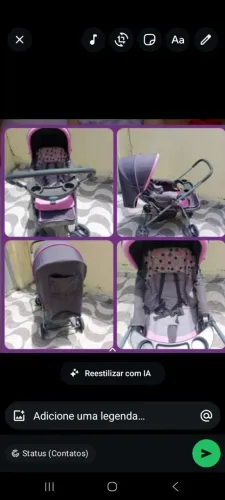 Carrinho de bebe feminino