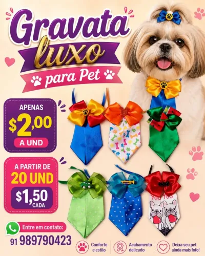 Gravatas para pet
