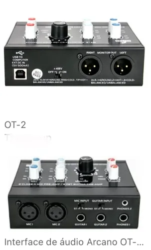 Interface de Áudio USB Arcano TO-2