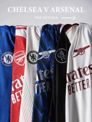 Camisas Chelsea x Arsenal jogador 25/26