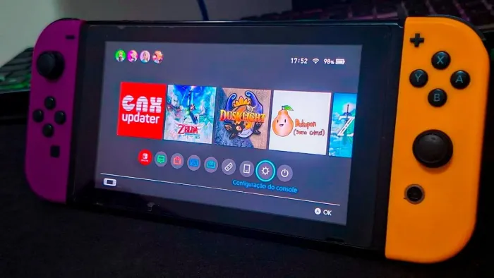 Nintendo Switch Desbloqueado + Joy Con Extra + Acessórios
