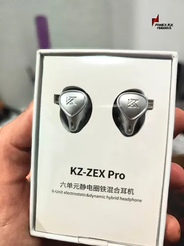 Fone KZ ZEX PRO Crinacle CRN Prateado 6 Drivers - Retorno de Palco In Ear