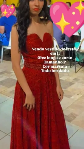 Vestido festa 2 em um