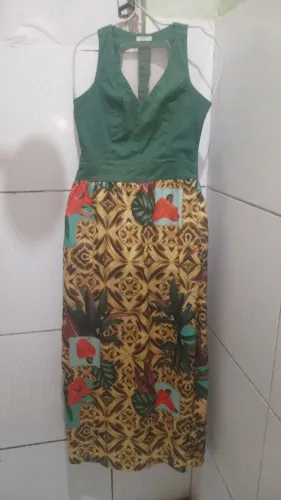 Vestido Estampado KOKID Longo Feminino M