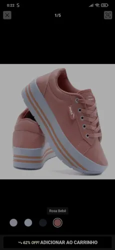 Sapato rosa feminino