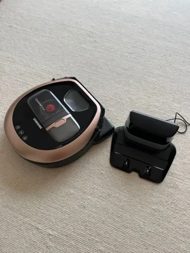 Robô Aspirador Samsung POWERbot VR7200R Ouro Rosa - Sucção Ultra Forte (Super Desconto!)