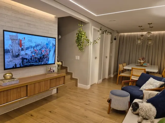 Casa de condomínio para venda possui 122 metros quadrados com 3 quartos