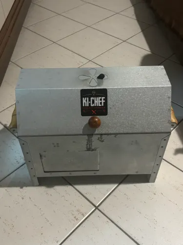 Churrasqueira Portátil a Carvão Ki-Chef Bafo - Aço Galvanizado