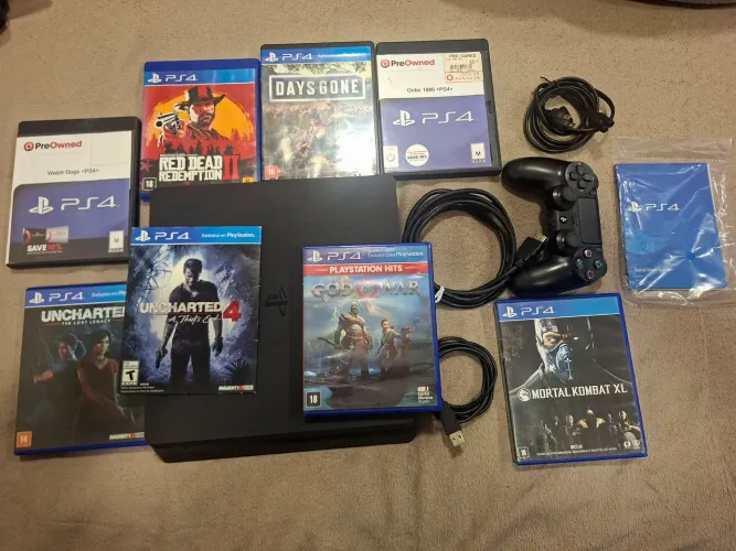 Playstation 4 slim 1TB completo