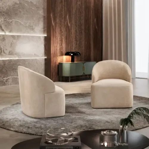Novidade!! Poltrona Decorativa Victoria em Boucle Luxury 62cm