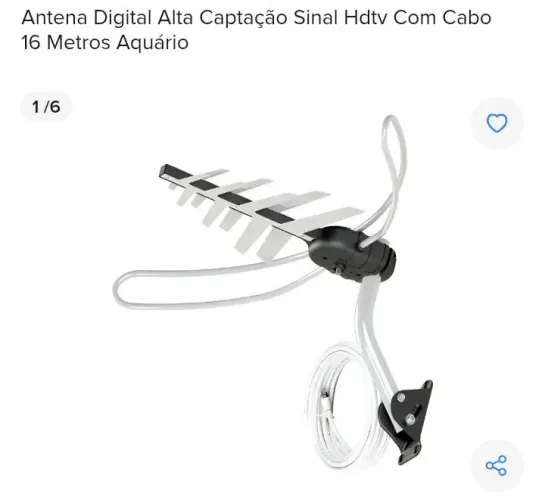 Antena externa para tv