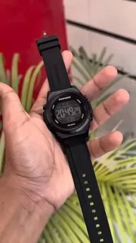 Novo relógio de pulso NAVIFORCE de luxo com display duplo LCD, 50m resistente a agua,