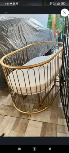 Berço oval Premium de ferro Metalon