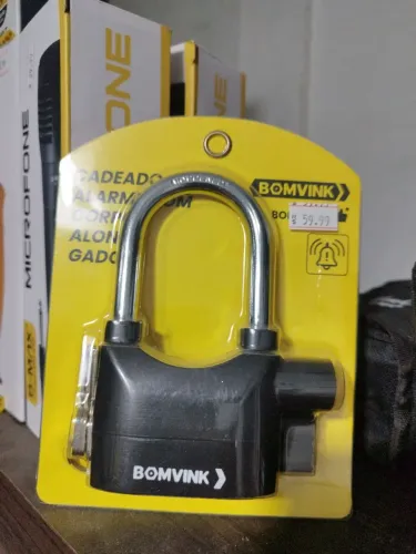 CADEADO COM ALARME ALONGADO