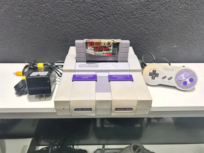 Super Nintendo Original + Hook + Kit Completo