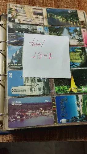 Coleção de cartões telefônico Antigo Originais