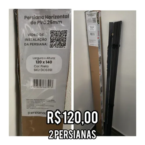 2 cortinas persianas