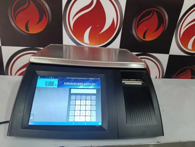 Balança etiquetadora com wi_fi bivolt marca Toledo modelo Prix 6 TOUCH-A Max 32 kg